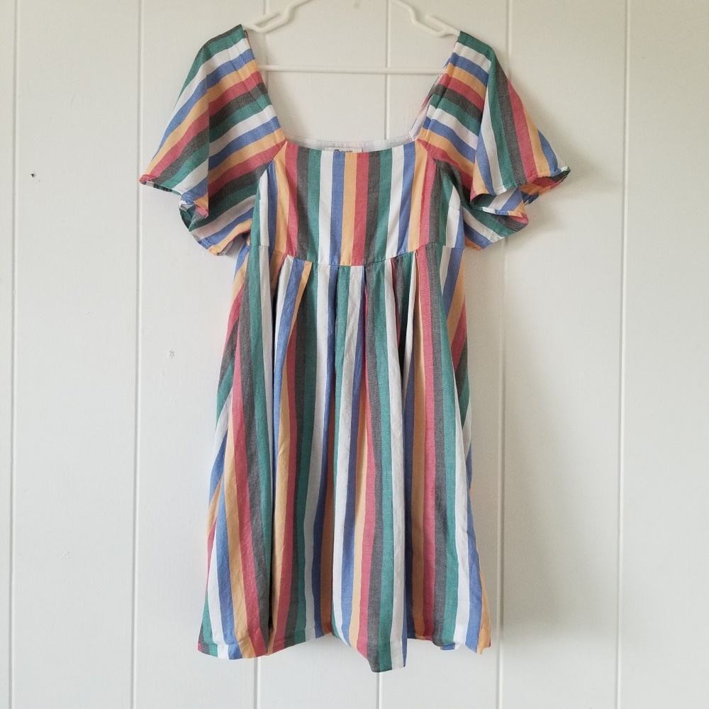 Madewell Rainbow Dress Tunic Cotton Spring